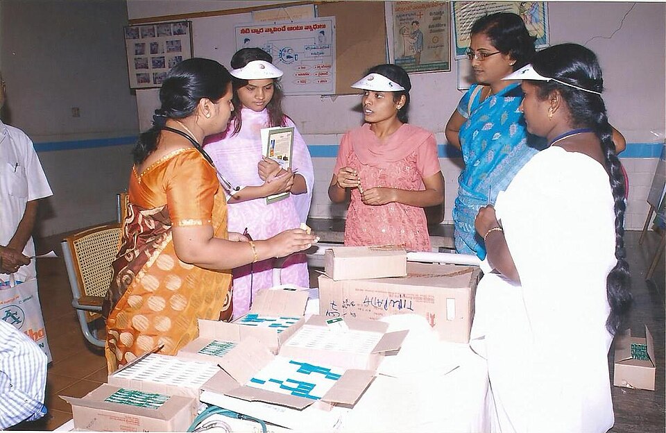 Children taking part in a learning activity